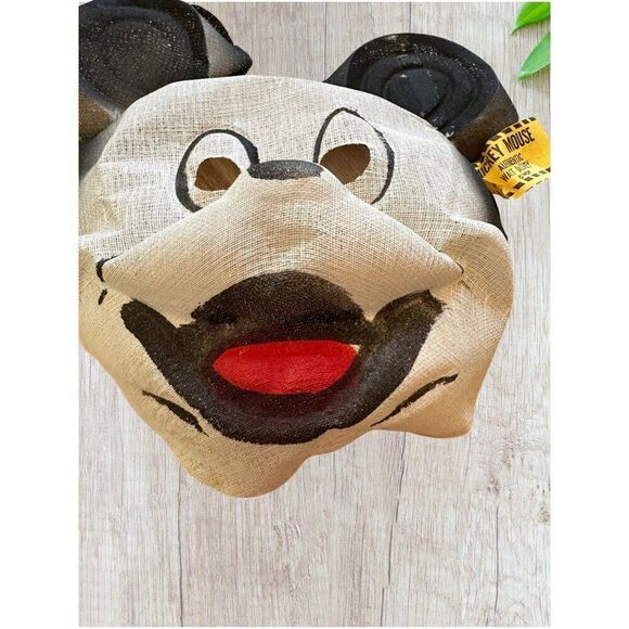 Vintage Halloween Mickey Mouse Cheesecloth Mask - Picture 2 of 4
